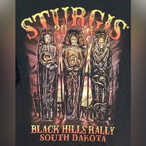 Sturgis Black Hills rally 74th anniversary Alstyle T-Shirt Size Medium NWT